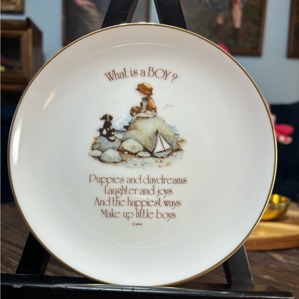 Vintage Holly Hobbie mini plate